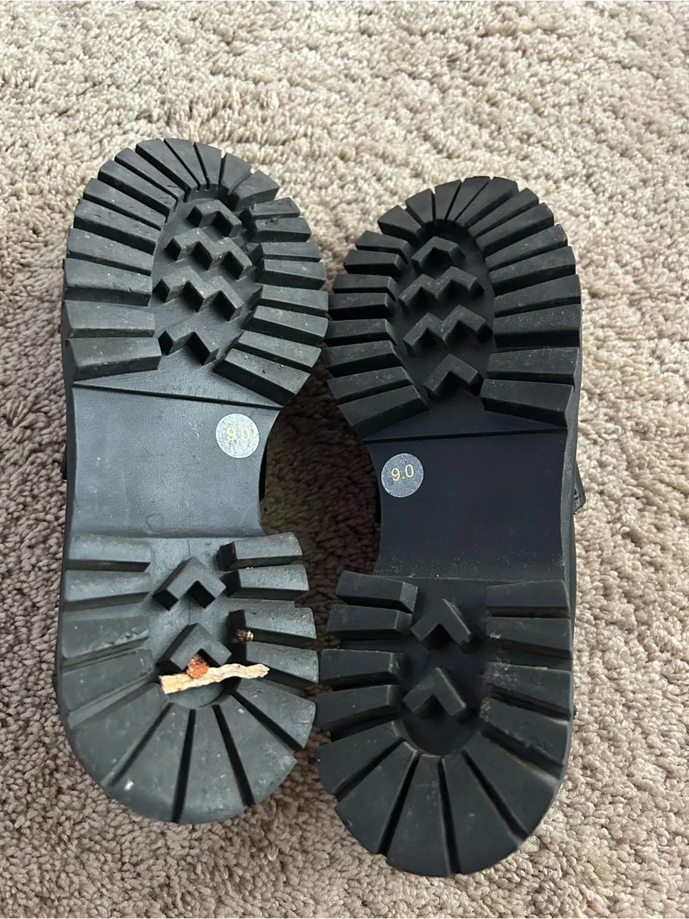Steve Madden Black Lug Sole Penny Loafers